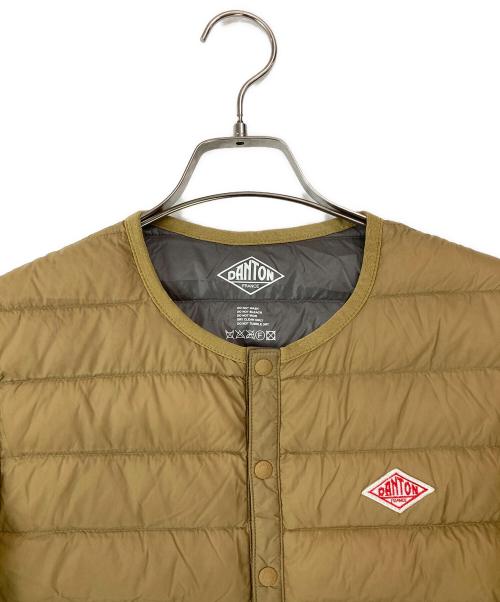 DANTON（ダントン）DANTON (ダントン) Crew Neck Inner Down Jacket ベージュ サイズ:34の古着・服飾アイテム
