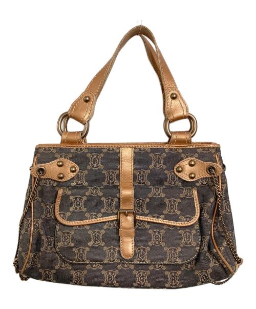 CELINE（セリーヌ）CELINE (セリーヌ) トリオンフワンショルダーバッグ ブラウンの古着・服飾アイテム