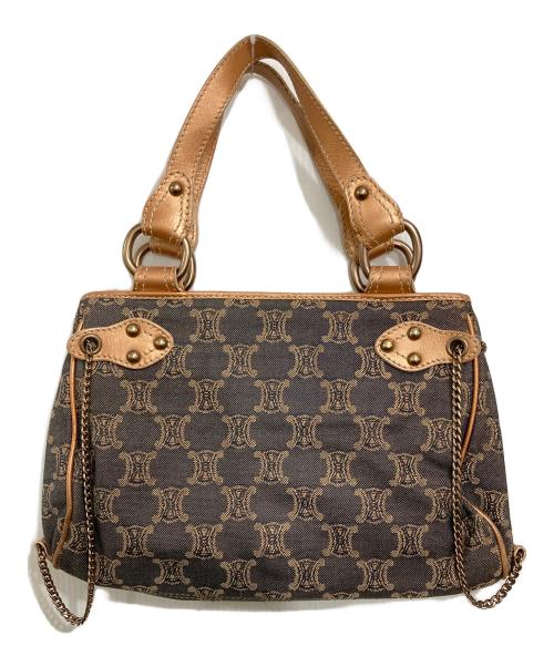 CELINE（セリーヌ）CELINE (セリーヌ) トリオンフワンショルダーバッグ ブラウンの古着・服飾アイテム