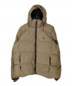 POLO RALPH LAURENポロ・ラルフローレン）の古着「リップストップフーデッドダウンジャケット」｜ベージュ