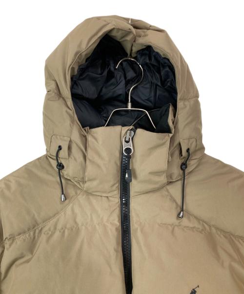 POLO RALPH LAUREN（ポロ・ラルフローレン）POLO RALPH LAUREN (ポロ・ラルフローレン) リップストップフーデッドダウンジャケット ベージュ サイズ:Lの古着・服飾アイテム