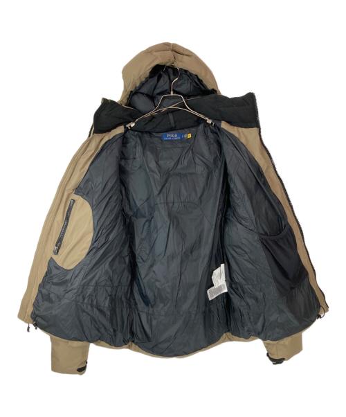 POLO RALPH LAUREN（ポロ・ラルフローレン）POLO RALPH LAUREN (ポロ・ラルフローレン) リップストップフーデッドダウンジャケット ベージュ サイズ:Lの古着・服飾アイテム