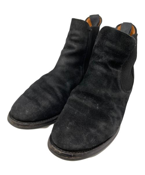 SANDERS（サンダース）SANDERS (サンダース) Wild Life Tailor (ワイルドライフテイラー) スウェードサイドゴアブーツ ブラック サイズ:71/2の古着・服飾アイテム