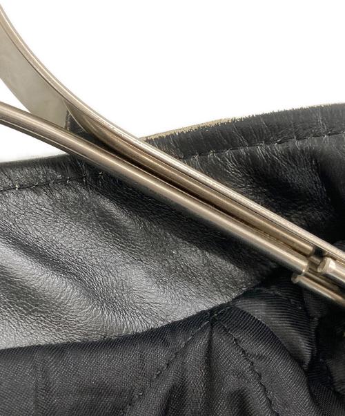 MM6 Maison Margiela（エムエムシックスメゾンマルジェラ）MM6 Maison Margiela (エムエムシックスメゾンマルジェラ) ハの字 5-ZIP LEATHER JACKET ブラック サイズ:Lの古着・服飾アイテム