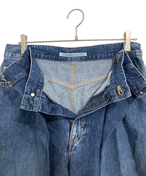 JOHN LAWRENCE SULLIVAN（ジョン ローレンス サリバン）JOHN LAWRENCE SULLIVAN (ジョン ローレンス サリバン) WASHED DENIM SUPER WIDE PANTS インディゴ サイズ:48の古着・服飾アイテム