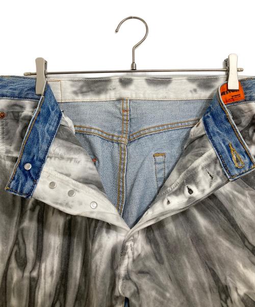 LEVI'S（リーバイス）LEVI'S (リーバイス) HERON PRESTON (ヘロンプレストン) 501リメイク切替デニムパンツ ブルー サイズ:W33の古着・服飾アイテム