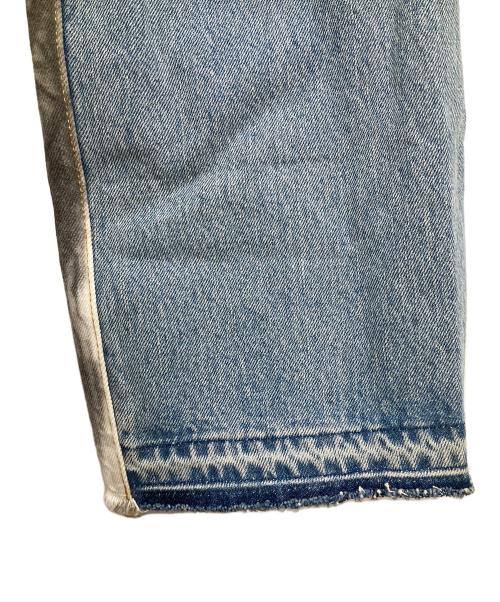 LEVI'S（リーバイス）LEVI'S (リーバイス) HERON PRESTON (ヘロンプレストン) 501リメイク切替デニムパンツ ブルー サイズ:W33の古着・服飾アイテム
