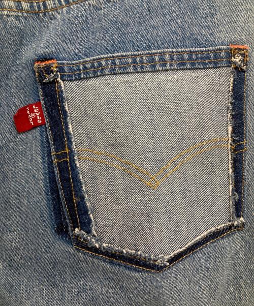 LEVI'S（リーバイス）LEVI'S (リーバイス) HERON PRESTON (ヘロンプレストン) 501リメイク切替デニムパンツ ブルー サイズ:W33の古着・服飾アイテム