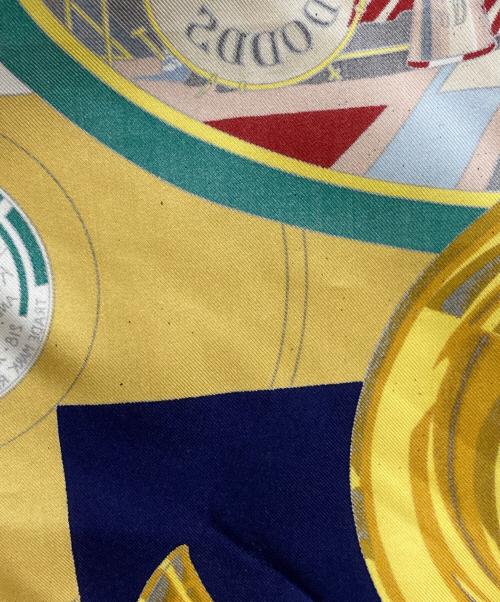 HERMES（エルメス）HERMES (エルメス) スカーフ ホワイト×ネイビーの古着・服飾アイテム