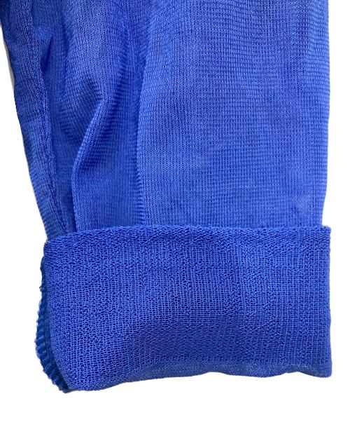 ISSEY MIYAKE（イッセイミヤケ）ISSEY MIYAKE (イッセイミヤケ) 異素材切替ハイネックニット ブルー サイズ:2の古着・服飾アイテム