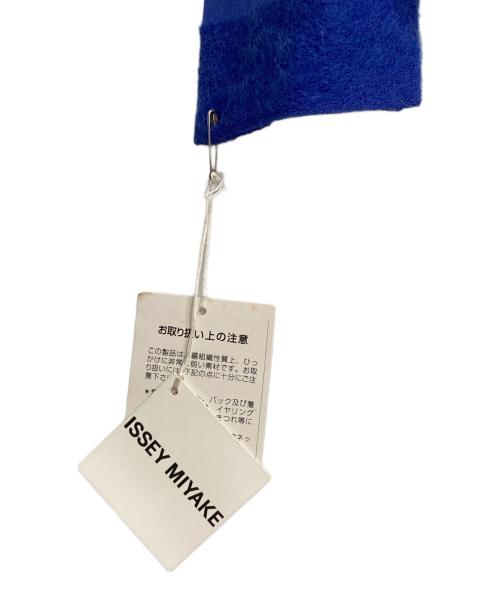 ISSEY MIYAKE（イッセイミヤケ）ISSEY MIYAKE (イッセイミヤケ) 異素材切替ハイネックニット ブルー サイズ:2の古着・服飾アイテム