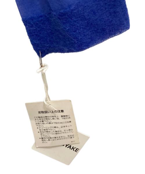 ISSEY MIYAKE（イッセイミヤケ）ISSEY MIYAKE (イッセイミヤケ) 異素材切替ハイネックニット ブルー サイズ:3の古着・服飾アイテム