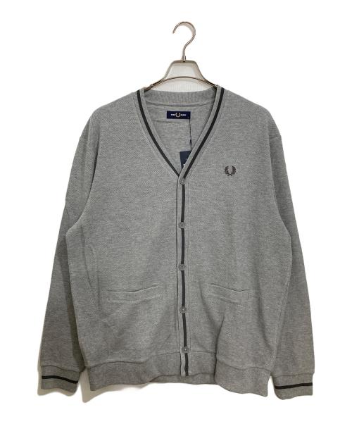 FRED PERRY（フレッドペリー）FRED PERRY (フレッドペリー) ニットカーディガン グレー サイズ:Lの古着・服飾アイテム
