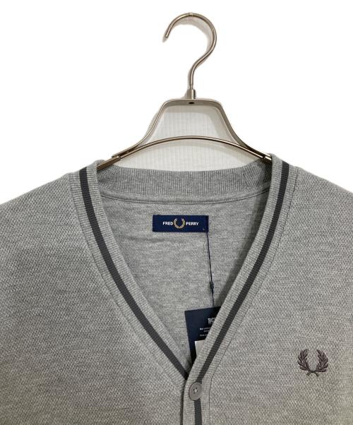 FRED PERRY（フレッドペリー）FRED PERRY (フレッドペリー) ニットカーディガン グレー サイズ:Lの古着・服飾アイテム