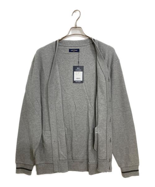 FRED PERRY（フレッドペリー）FRED PERRY (フレッドペリー) ニットカーディガン グレー サイズ:Lの古着・服飾アイテム
