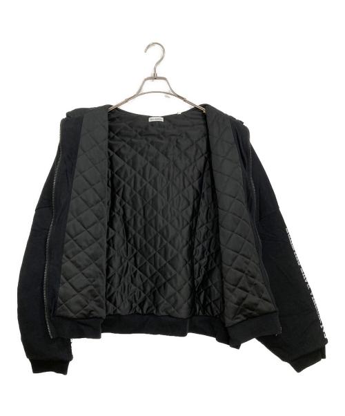WILLY CHAVARRIA（ウィリーチャバリア）WILLY CHAVARRIA (ウィリーチャバリア) QUILTED LINED RAVE CULTURE ZIP ブラック サイズ:Ⅿの古着・服飾アイテム