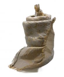 LOUIS VUITTON（ルイ ヴィトン）の古着「ショール・モノグラム シャイン」｜ベージュ