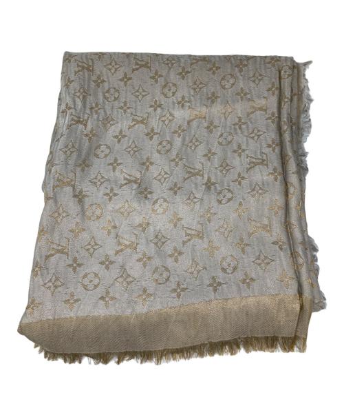 LOUIS VUITTON（ルイ ヴィトン）LOUIS VUITTON (ルイ ヴィトン) ショール・モノグラム シャイン ベージュの古着・服飾アイテム