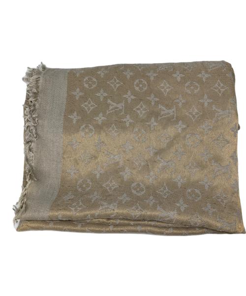 LOUIS VUITTON（ルイ ヴィトン）LOUIS VUITTON (ルイ ヴィトン) ショール・モノグラム シャイン ベージュの古着・服飾アイテム
