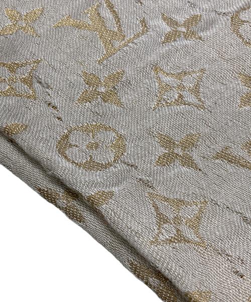 LOUIS VUITTON（ルイ ヴィトン）LOUIS VUITTON (ルイ ヴィトン) ショール・モノグラム シャイン ベージュの古着・服飾アイテム
