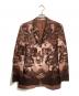 Jean Paul GAULTIER CLASSIQUE（ジャンポールゴルチエクラシック）の古着「総柄プリントジャケット」｜ブラウン