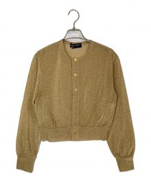 COMME des GARCONS NOIR（コムデギャルソン ノワール）の古着「ラメシアーカーディガン」｜ゴールド