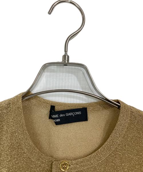 COMME des GARCONS NOIR（コムデギャルソン ノワール）COMME des GARCONS NOIR (コムデギャルソン ノワール) ラメシアーカーディガン ゴールド サイズ:不明の古着・服飾アイテム