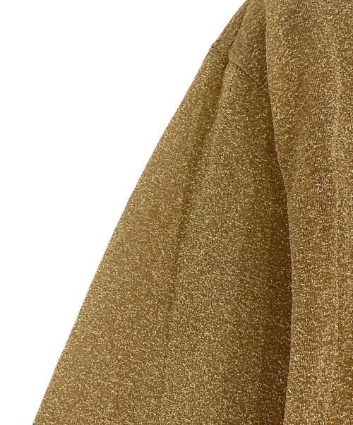 COMME des GARCONS NOIR（コムデギャルソン ノワール）COMME des GARCONS NOIR (コムデギャルソン ノワール) ラメシアーカーディガン ゴールド サイズ:不明の古着・服飾アイテム