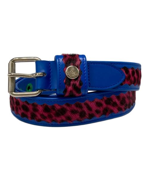 Vivienne Westwood（ヴィヴィアンウエストウッド）Vivienne Westwood (ヴィヴィアンウエストウッド) ピンクチーターオーブベルト ブルーの古着・服飾アイテム
