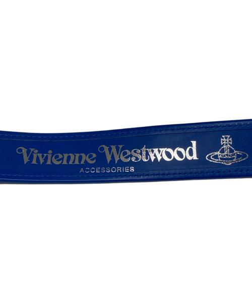 Vivienne Westwood（ヴィヴィアンウエストウッド）Vivienne Westwood (ヴィヴィアンウエストウッド) ピンクチーターオーブベルト ブルーの古着・服飾アイテム