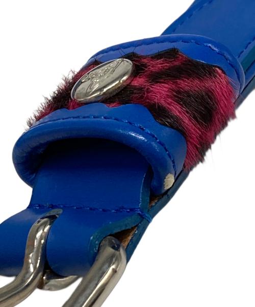 Vivienne Westwood（ヴィヴィアンウエストウッド）Vivienne Westwood (ヴィヴィアンウエストウッド) ピンクチーターオーブベルト ブルーの古着・服飾アイテム