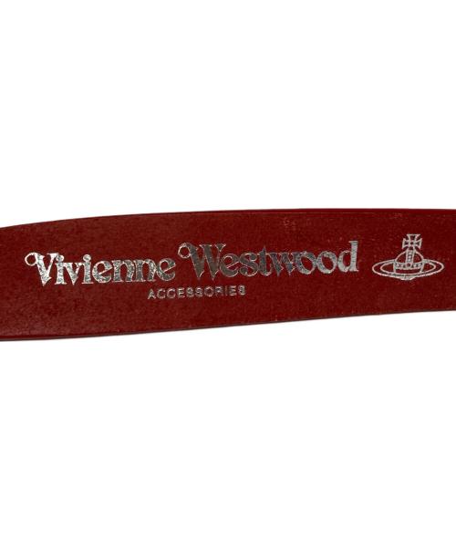 Vivienne Westwood（ヴィヴィアンウエストウッド）Vivienne Westwood (ヴィヴィアンウエストウッド) オーブバックルベルト レッドの古着・服飾アイテム