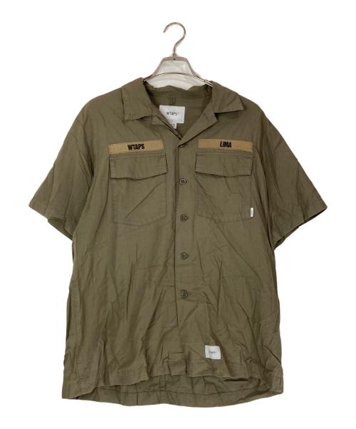 WTAPS（ダブルタップス）WTAPS (ダブルタップス) BUDS SSオープンカラーシャツ カーキ サイズ:３の古着・服飾アイテム