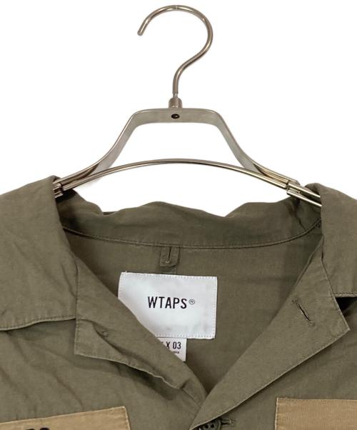 WTAPS（ダブルタップス）WTAPS (ダブルタップス) BUDS SSオープンカラーシャツ カーキ サイズ:３の古着・服飾アイテム