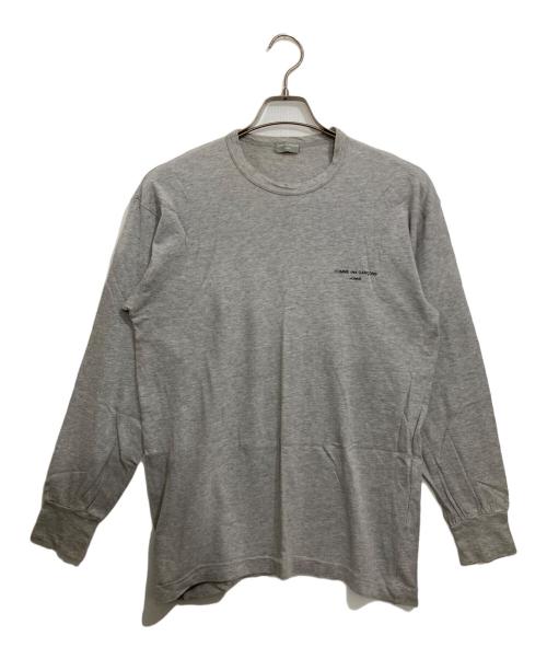 COMME des GARCONS HOMME（コムデギャルソン オム）COMME des GARCONS HOMME (コムデギャルソン オム) ロゴロングスリーブカットソー グレー サイズ:-の古着・服飾アイテム