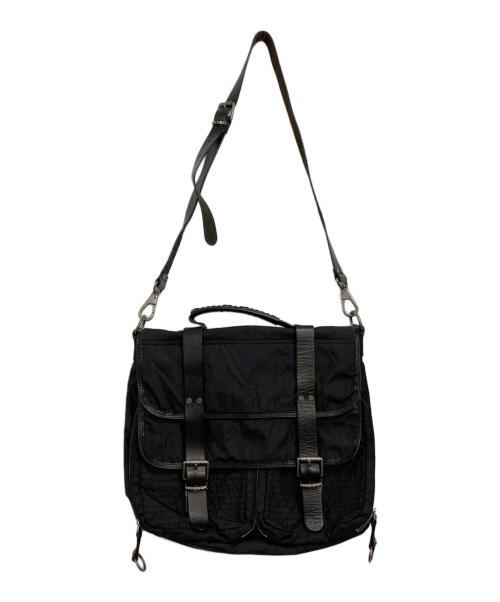 DIESEL（ディーゼル）DIESEL (ディーゼル) メッセンジャーバッグ ブラックの古着・服飾アイテム