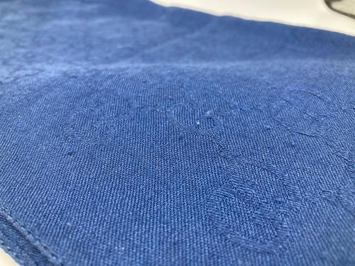 GUCCI（グッチ）GUCCI (グッチ) GGシルク混ストール ブルーの古着・服飾アイテム