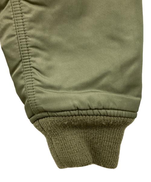 POLO RALPH LAUREN（ポロ・ラルフローレン）POLO RALPH LAUREN (ポロ・ラルフローレン) リバーシブルフライトジャケット カーキ サイズ:XSの古着・服飾アイテム