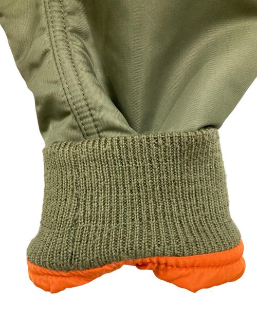 POLO RALPH LAUREN（ポロ・ラルフローレン）POLO RALPH LAUREN (ポロ・ラルフローレン) リバーシブルフライトジャケット カーキ サイズ:XSの古着・服飾アイテム