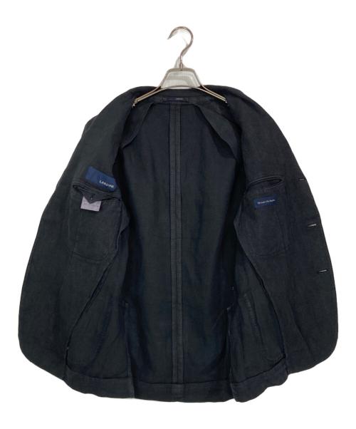 LARDINI（ラルディーニ）LARDINI (ラルディーニ) 段返りヘリンボーン3Bジャケット ブラック サイズ:44の古着・服飾アイテム