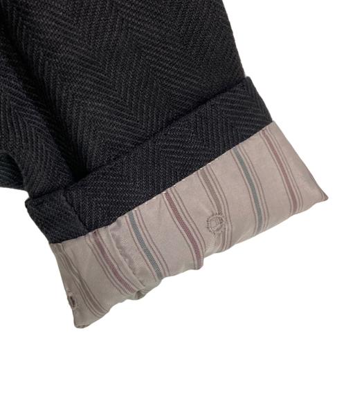 LARDINI（ラルディーニ）LARDINI (ラルディーニ) 段返りヘリンボーン3Bジャケット ブラック サイズ:44の古着・服飾アイテム