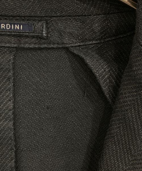 LARDINI（ラルディーニ）LARDINI (ラルディーニ) 段返りヘリンボーン3Bジャケット ブラック サイズ:44の古着・服飾アイテム