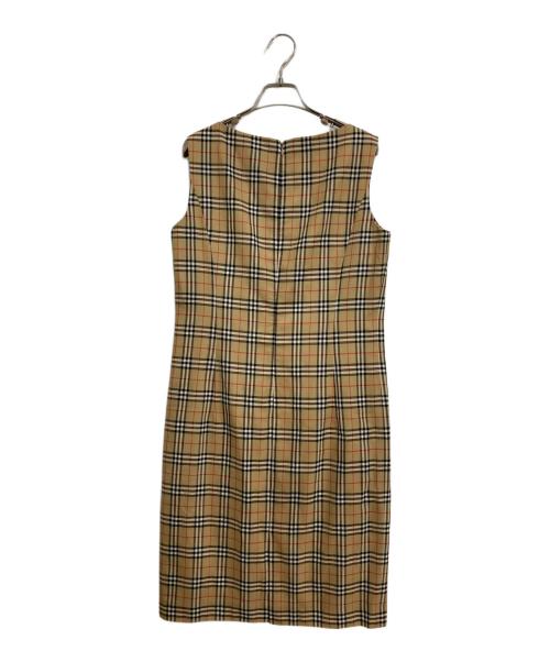 BURBERRY LONDON（バーバリーロンドン）BURBERRY LONDON (バーバリーロンドン) ノヴァチェックノースリーブワンピース ベージュ サイズ:42の古着・服飾アイテム