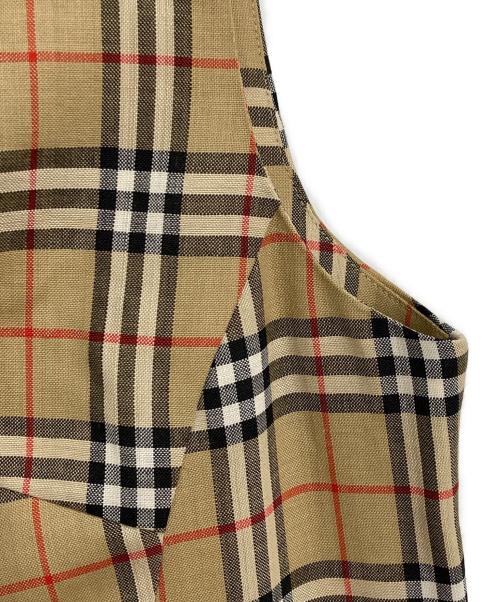 BURBERRY LONDON（バーバリーロンドン）BURBERRY LONDON (バーバリーロンドン) ノヴァチェックノースリーブワンピース ベージュ サイズ:42の古着・服飾アイテム