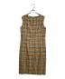 BURBERRY LONDON (バーバリーロンドン) ノヴァチェックノースリーブワンピース ベージュ サイズ:42：15000円