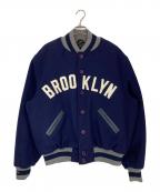 MITCHELL & NESSミッチェルアンドネス）の古着「メルトンスタジャン」｜ネイビー