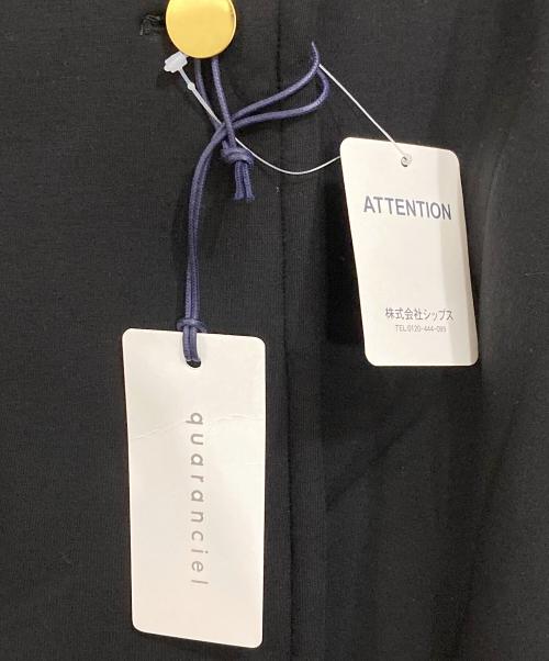 quaranciel（カランシエル）quaranciel (カランシエル) ダンボールステンカラージャケットコート ブラック サイズ:FREEの古着・服飾アイテム