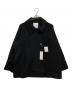 quaranciel（カランシエル）の古着「ダンボールステンカラージャケットコート」｜ブラック