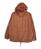 GAPギャップ）の古着「コットンチェックアノラックパーカー」｜レッド