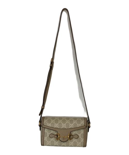 GUCCI（グッチ）GUCCI (グッチ) グッチ ホースビット 1955ミニバッグ ベージュの古着・服飾アイテム